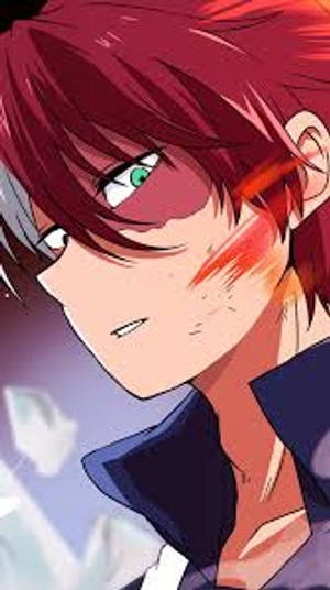 Sødt sideportræt af Todoroki wallpaper