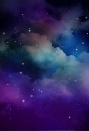 Lilla blå galakse røgsky låseskærm tapet. — Låseskærm Wallpapers
