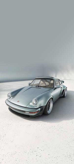 Sølvfarvet Porsche 911 — Nothing Phone (2) Wallpapers