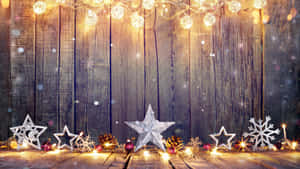 Julebaggrund i høj opløsning — Hyggelig julestemning Wallpapers