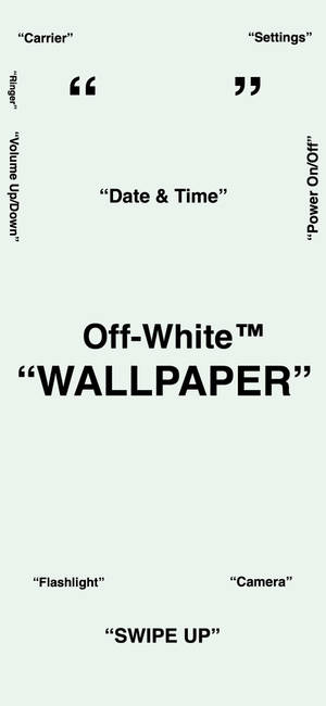 Off White til iPhone baggrund — iPhone 18 Pro Wallpapers