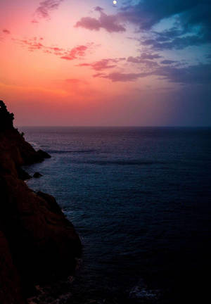 Hav Rolige Bølger iPad 2021 — Strandsolnedgang Wallpapers