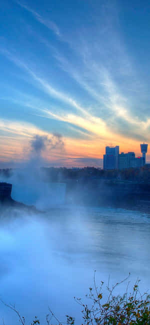 Iphone X Niagara Falls Baggrund — Realme Narzo Power Wallpapers