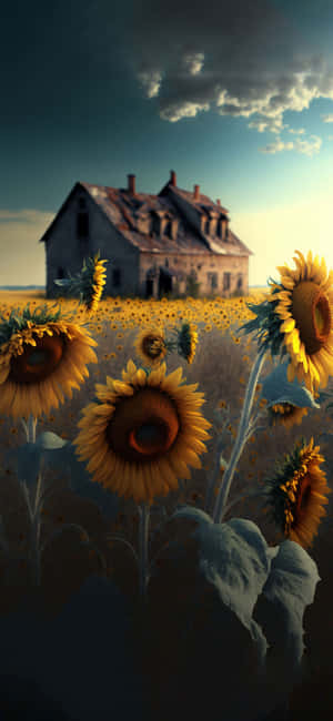 Solsikkebaggrund — Tecno Pop 9 4G Wallpapers