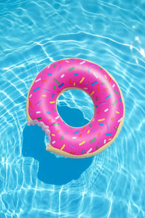 Sommer sjov doughnut-floatie — Sommer æstetik Wallpapers