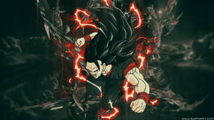 Sort Goku Super Saiyan 3-form