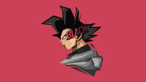 Sort Goku vektorkunst