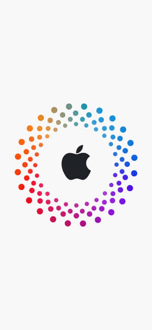 Sort Logo Med Prikker Fantastisk Apple HD iPhone — Oppo Find X8s Wallpapers