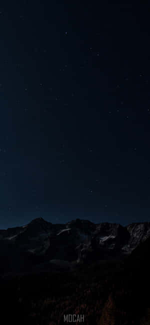 Sort Stjernehimmel Baggrund — iPhone 17 Pro Wallpapers