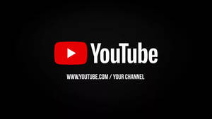 Sort YouTube Din Kanal Baggrund — Batteribesparelse Wallpapers