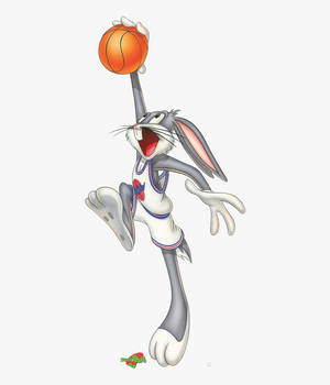 Space Jam basketballspiller Bugs tapet — Motorola Razr 70 Ultra Wallpapers