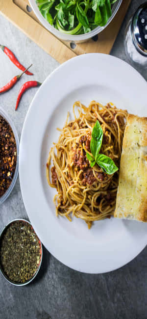 Iphone X Pasta Baggrund — iPhone 13 Mini Wallpapers
