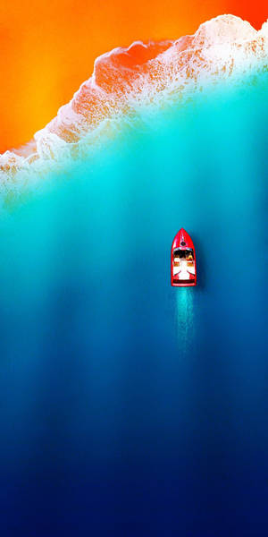 Speedbåd ved kysten iPhone 12 wallpaper — iPhone 12 Wallpapers