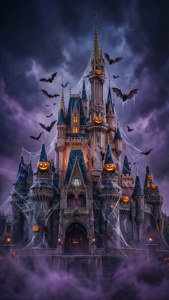 Disneys Askepotslot genfortolket som et uhyggeligt Halloween-slot.