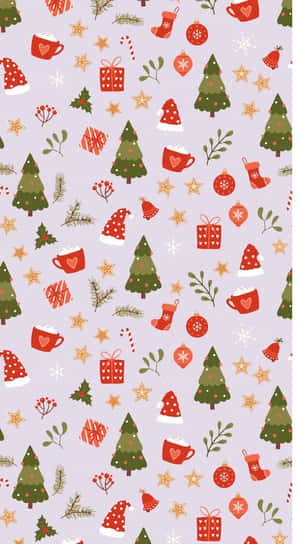 Rød julebaggrund — Rød jul Wallpapers