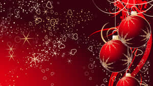 Rød julebaggrund — Rød jul Wallpapers