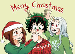 Anime julebaggrund