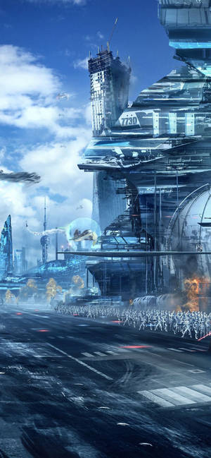 Star Wars 4k Iphone-baggrund af kamp — Galaxy Note Wallpapers
