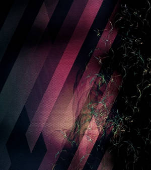 Statiske lyserøde baner i mørke tapet — Vivo X Fold5 Wallpapers