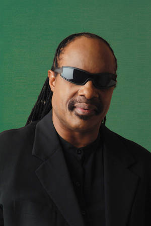 Stevie Wonder Grøn Baggrund — Xiaomi Pad 7S Pro 12.5 Wallpapers