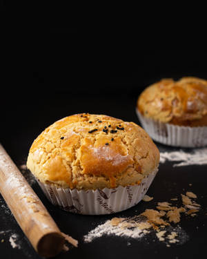 Store muffins med kagerulle tapet — 4:5 Wallpapers