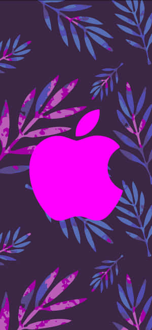 Stort Lilla Logo Fantastisk Apple HD iPhone — Oppo Find X10 Wallpapers