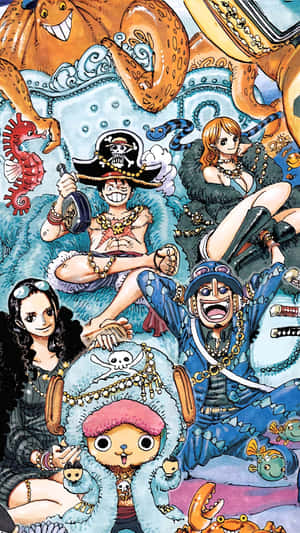 Stråhattene — One piece telefon Wallpapers