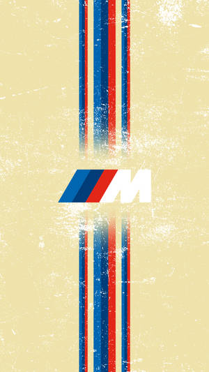 Stribet BMW M Logo Gul — Bmw Wallpapers