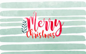 Stribet Glædelig Jul skrivebordsbaggrund — Julebord Wallpapers