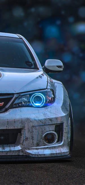 Subaru Impreza specialbygget frontbumper wallpaper — iPhone 14 Wallpapers