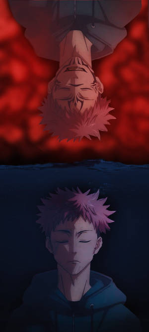 Sukuna og Yuji Jujutsu Kaisen iPhone — Honor Magic8 RSR Porsche Design Wallpapers