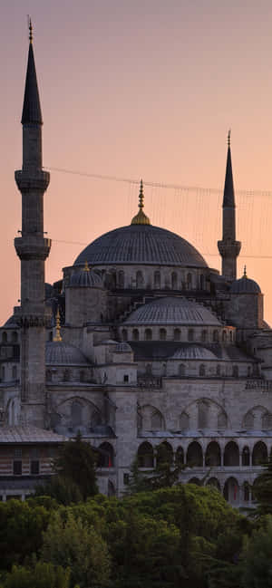 Sultan Ahmed Moské iPhone Solnedgang — Vivo V60e Wallpapers