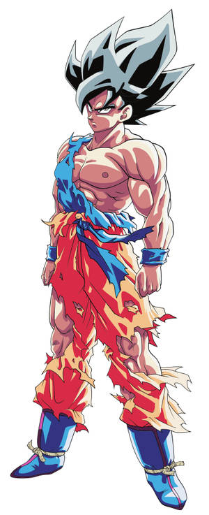 Super Saiyan Sort Hår Son Goku iPhone — Z Flip 5 Wallpapers