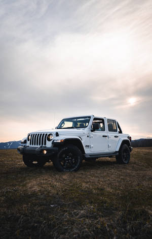 Superhvid Wrangler Jeep baggrund — RedMagic Tablet Wallpapers