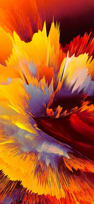 Supreme blast i gult og orange baggrund — iPhone 15 Plus Wallpapers