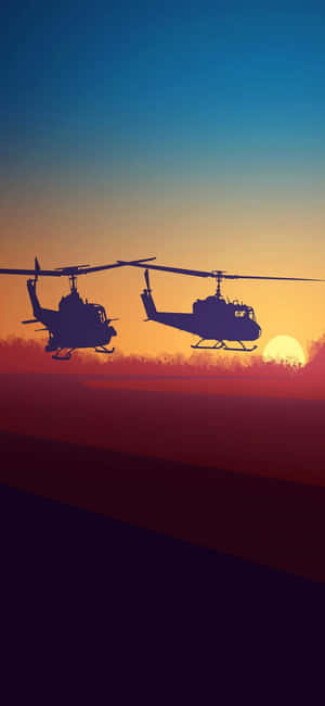 Iphone Xs Helikoptere Baggrund — Galaxy M17 Wallpapers