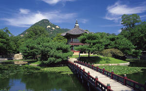 Sydkorea Gyeongbokgung Palads — Bjerge Wallpapers