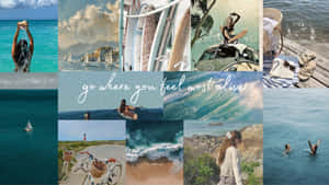 Strand, Strandæstetiske billeder, Rejser, Citater, Citatbaggrund, Skrivebord, Hav, Collage, Collage æstetisk sommer bærbar, Sommeræstetik
