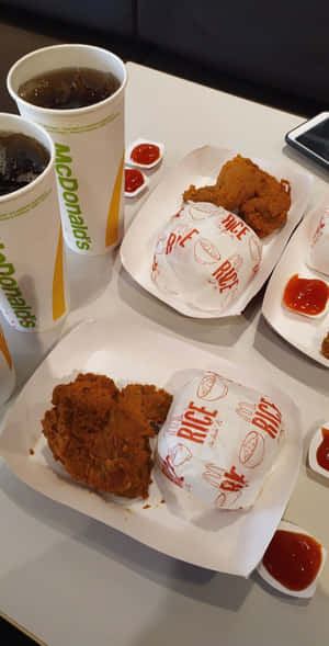 Billeder af McDonald's mad — Pixel Fold Wallpapers