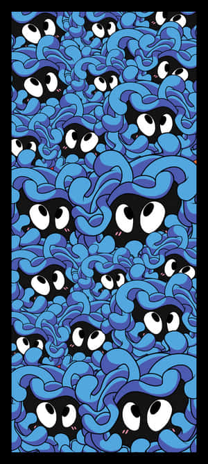Tangela-ansigtsmønster — Pixel 10 Wallpapers