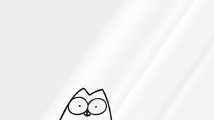 Tegneseriekat illustration baggrund — Anime kat Wallpapers