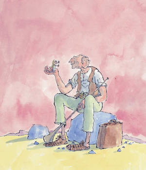 The BFG Pink Illustration tapet — Vivo X Fold Wallpapers