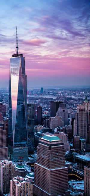 Iphone Xs Ny City Baggrund — Tecno Camon 40 Premier Wallpapers