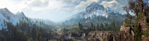2489x700 WITCHER 3 WILD HUNT fantasy action fighting warrior dark poster dual — 32:9 Wallpapers
