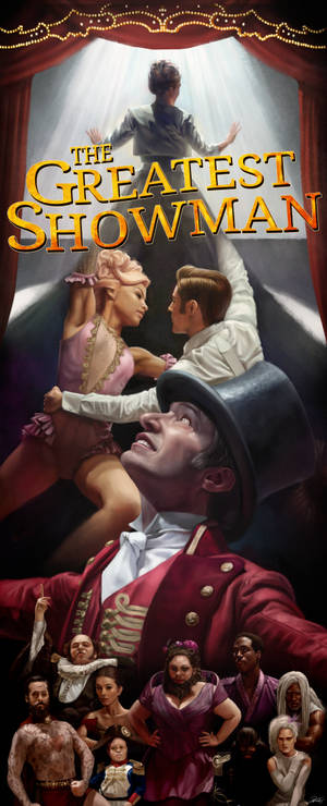 The Greatest Showman fantastisk plakat baggrund — Z Flip 5 Wallpapers