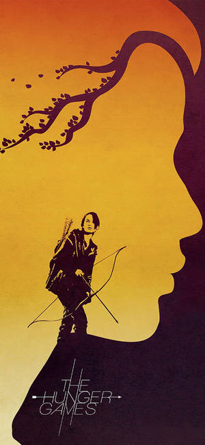 The Hunger Games Katniss vector art tapet — iPhone 15 Wallpapers