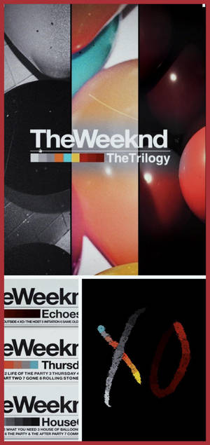 The Weeknd Trilogi collage baggrund — iPhone 18 Pro Wallpapers