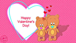 to bamser med teksten glædelig valentinsdag