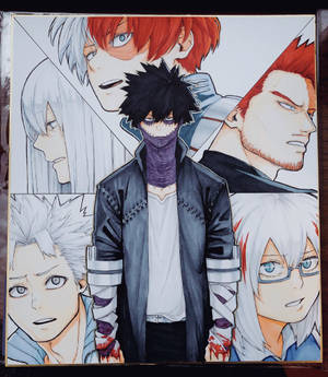 Todoroki-familiens collage-baggrund — Nubia Flip Wallpapers