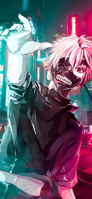 Tokyo Ghoul neon æstetik iPhone — iPhone 14 Pro Max Wallpapers